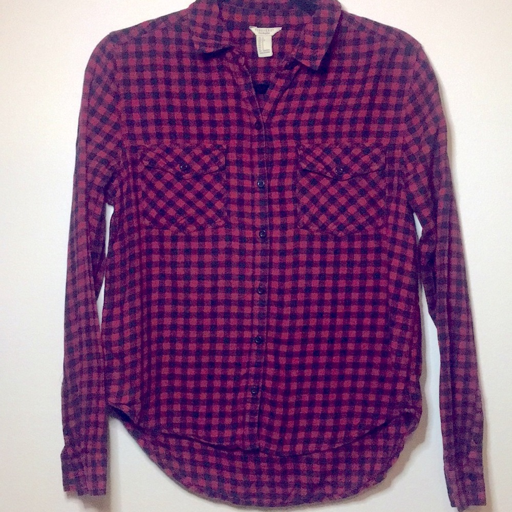 Forever 21 Plaid button down shirt